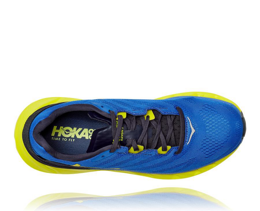 Tenis Hoka One One Masculino Azuis/Verdes - Elevon 2 - 501-VJEXUB